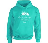 Hippowarehouse Not All Those Who Wander are Lost Quote Unisex Hoodie Hooded top (Specific Size Guide in Description)