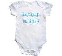 Hippowarehouse Not an only Child, Big Brother Baby Vest Bodysuit (Short Sleeve) Boys Girls White