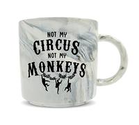 Hippowarehouse Not My Circus not My Monkeys Printed Mug Various Colour Options Ceramic Cup Kitchenware 11oz