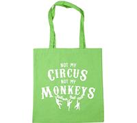 Hippowarehouse Not my circus not my monkeys Tote Shopping Gym Beach Bag 42cm x38cm, 10 litres