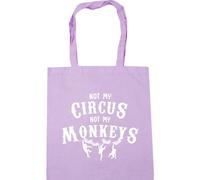 Hippowarehouse Not my circus not my monkeys Tote Shopping Gym Beach Bag 42cm x38cm, 10 litres