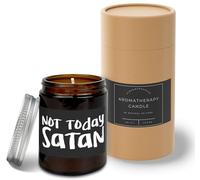 Hippowarehouse Not Today Satan Candle Aromatherapy 40hr Scented Gift Set Anxiety Relief Sleep Vegan 200g LG