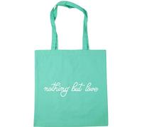 Hippowarehouse Nothing but love Tote Shopping Gym Beach Bag 42cm x38cm, 10 litres