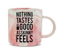 Hippowarehouse Nothing Tastes As Good As Skinny Feels Printed Mug Various Colour Options Ceramic Cup Kitchenware 11oz
