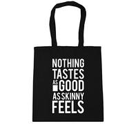 Hippowarehouse Nothing Tastes As Good As Skinny Feels Tote Shopping Gym Beach Bag 42cm x38cm, 10 litres