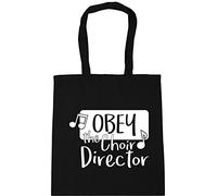 Hippowarehouse Obey The Choir Director Tote Shopping Gym Beach Bag 42cm x38cm, 10 litres