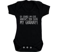 Hippowarehouse Of Course I'm CuteHaven't You Seen My Granny! baby vest bodysuit (short sleeve) boys girls