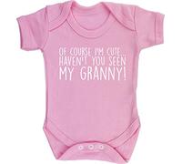 Hippowarehouse Of Course I'm CuteHaven't You Seen My Granny! baby vest bodysuit (short sleeve) boys girls
