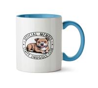 Hippowarehouse Official Member Staffy Snuggle Club Printed Mug Various Colour Options Ceramic Cup Kitchenware 11oz