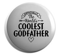 Hippowarehouse Officially the World's coolest Godfather Badge Pin 25mm