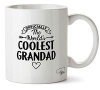 Hippowarehouse Officially The World's Coolest Grandad Printed Mug Cup Ceramic 10oz