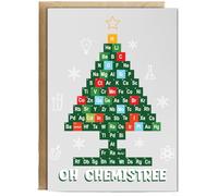 Hippowarehouse Oh Chemistree periodic table Personalised Card A6 with envelope for him for her Funny Cards for Men and Women Blank inside option