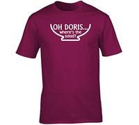 Hippowarehouse Oh Dorris … Where’s The Salad? Unisex Short Sleeve t-Shirt (Specific Size Guide in Description) Maroon