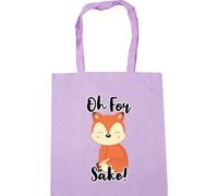 Hippowarehouse Oh For Fox Sake! Tote Shopping Gym Beach Bag 42cm x38cm, 10 litres