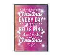 Hippowarehouse Oh i wish it could be christmas every day Printed Poster Wall Art Design Classroom Room Gym Office Décor Frame not included