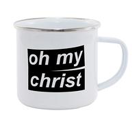 Hippowarehouse Oh My Christ Printed Mug Various Colour Options Ceramic Cup Kitchenware 11oz