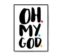 Hippowarehouse Oh my god Janice Printed Poster A4 Wall Art Design Classroom Room Gym Office DÃƒ©cor