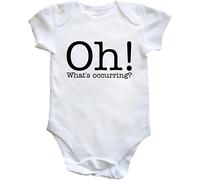 Hippowarehouse Oh! What's occurring? baby vest bodysuit (short sleeve) boys girls
