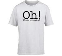 Hippowarehouse Oh! What's Occurring? Kids Children's Short Sleeve t-Shirt White