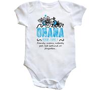 Hippowarehouse Ohana Means Family. Family Means Nobody Gets Left Behind Or Forgotten Baby Vest Bodysuit (Short Sleeve) Boys Girls White