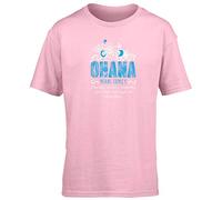 Hippowarehouse Ohana Means Family. Family Means Nobody Gets Left Behind Or Forgotten Kids Children's Short Sleeve t-Shirt Pink