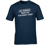 Hippowarehouse On Parole from the Naughty Step Unisex Short Sleeve t-Shirt (Specific Size Guide in Description)