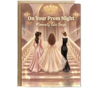 Hippowarehouse On your prom night, moment like these friendship Personalised Card A6 with envelope for him for her Funny Cards for Men and Women Blank inside option