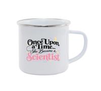 Hippowarehouse Once Upon a Time… She Became a Scientist Printed Mug Various Colour Options Ceramic Cup Kitchenware 11oz