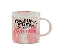 Hippowarehouse Once Upon a Time… She Became a Scientist Printed Mug Various Colour Options Ceramic Cup Kitchenware 11oz