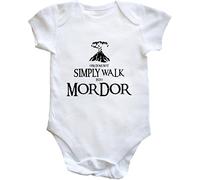 Hippowarehouse One Does not Simply Walk into Mordor Baby Vest Bodysuit (Short Sleeve) Boys Girls