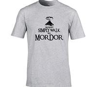 Hippowarehouse One Does not Simply Walk into Mordor Unisex Short Sleeve t-Shirt (Specific Size Guide in Description) Grey