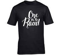 Hippowarehouse One for The Road Unisex Short Sleeve t-Shirt (Specific Size Guide in Description) Black