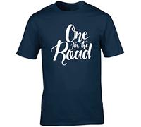 Hippowarehouse One for The Road Unisex Short Sleeve t-Shirt (Specific Size Guide in Description) Navy Blue