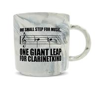 Hippowarehouse One Small Step for Music.One Giant Leap for Clarinetkind Clarinet Player Printed Mug Various Colour Options Ceramic Cup Kitchenware 11oz