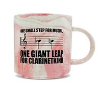 Hippowarehouse One Small Step for Music.One Giant Leap for Clarinetkind Clarinet Player Printed Mug Various Colour Options Ceramic Cup Kitchenware 11oz