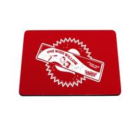 Hippowarehouse One wish willow printed mouse mat pad accessory black rubber base 240mm x 190mm x 60mm