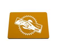 Hippowarehouse One wish willow printed mouse mat pad accessory black rubber base 240mm x 190mm x 60mm