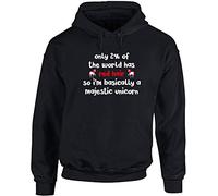 Hippowarehouse Only 2% of The World has red Hair so I'm Basically a Majestic Unicorn Unisex Hoodie Hooded top (Specific Size Guide in Description)