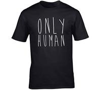 Hippowarehouse Only Human Unisex Short Sleeve t-Shirt (Specific Size Guide in Description) Black