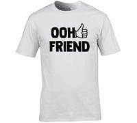 Hippowarehouse Ooh Friend Unisex Short Sleeve t-Shirt (Specific Size Guide in Description) White