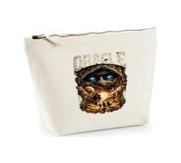 Hippowarehouse Oracle Science Fiction Desert Inspired Epic Fantasy Hooded Blue Eyed Figure Printed Make up Cosmetic wash Bag 18x19x9cm