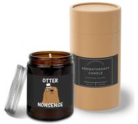Hippowarehouse Otter nonsense Candle Aromatherapy 40hr Scented Gift Set Anxiety Relief Sleep Vegan 200g YP