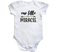 Hippowarehouse Our Little Miracle baby vest bodysuit (short sleeve) boys girls