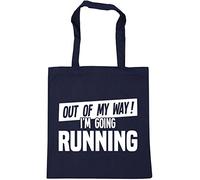 Hippowarehouse Out of My Way I'm Going Running Tote Shopping Gym Beach Bag 42cm x38cm, 10 litres