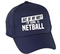 Hippowarehouse Out of My Way I'm Going to Netball Baseball Cap hat Premium Printed 5 Panel OneSize Adults Navy