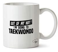 Hippowarehouse Out of My Way I'm Going to Taekwondo Printed Mug Cup Ceramic 10oz