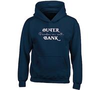Hippowarehouse Outer Banks, Paradise on Earth Kids Children's Unisex Hoodie Hooded top Navy