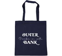 Hippowarehouse Outer Banks, Paradise on Earth Tote Shopping Gym Beach Bag 42cm x38cm, 10 litres