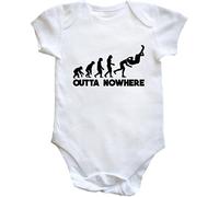 Hippowarehouse Outta nowhere Wrestling baby vest bodysuit (short sleeve) boys girls