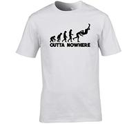 Hippowarehouse Outta Nowhere Wrestling Unisex Short Sleeve t-Shirt (Specific Size Guide in Description) White
